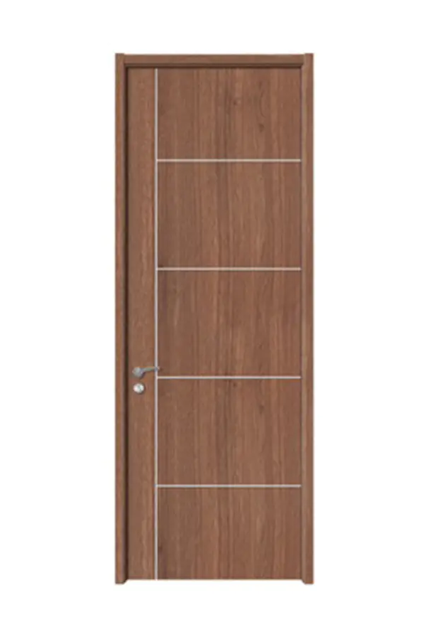 Options de conception intérieures adaptées aux besoins du client de grain en bois de porte en bois de PVC de forces de défense principale