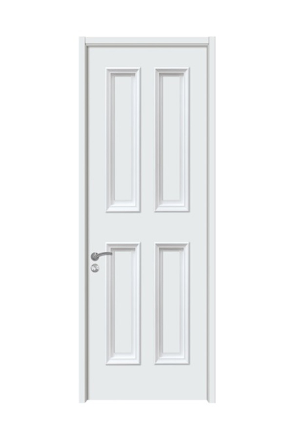 Porte moulée intérieure en MDF blanc GM-03 pour appartement