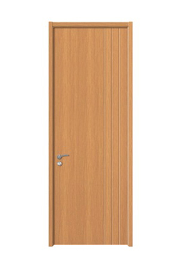 GY-P008 Porte en bois PVC d'entrée de chambre à coucher de conception simple