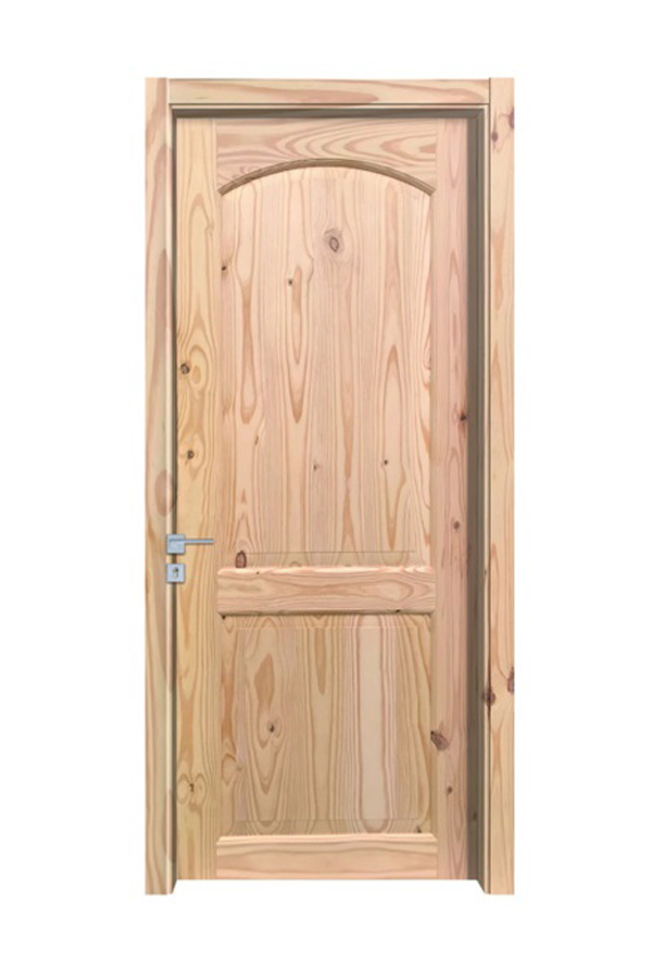 Porte intérieure en bois massif de pin de style ferme GY-PW03